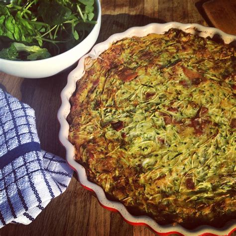 Dishes4ibs Low Fodmap Bacon And Courgette Quiche Without The Pastry