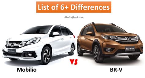 Both of these vehicles offer a comfortable ride, exceptional handling, and good fuel economy, which you've come to expect from honda. Honda BRV vs Mobilio: List of 6+ Differences & Price Comparo