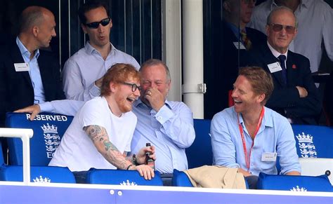 Ed Sheeran And His Father Watch Cricket World Cup Match At Lords