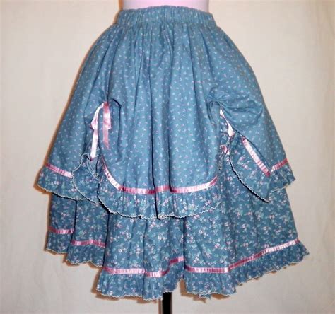 Prairie Floral Country Square Dance Skirt By Vegasvintageclothing