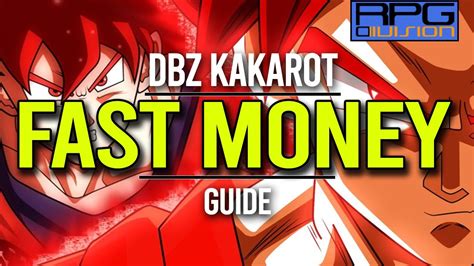 Dragon ball z, available now! Fast Money/Fast Zeni Guide - DRAGON BALL Z KAKAROT - YouTube