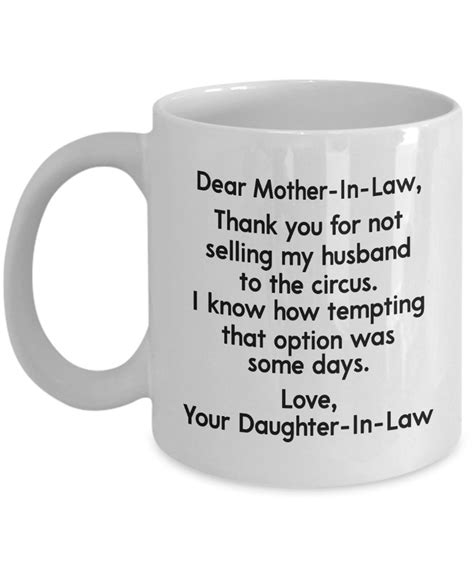 Mother In Law Mug Mother In Law T Funny Mug Dear Etsy