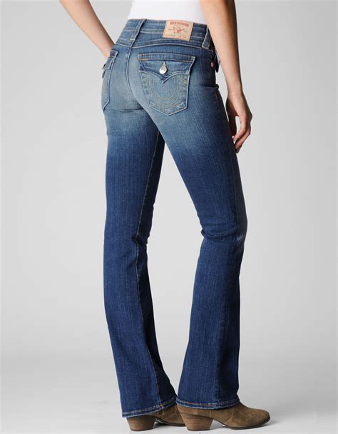 True Religion Womens Originals Becky Mid Rise Bootcut Jean In Blue Lyst