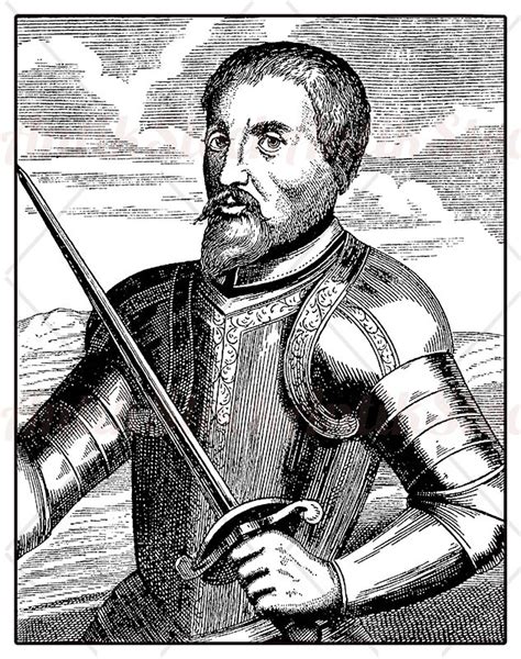 Portrait Of Hernando De Soto Spanish Explorer Antikstock