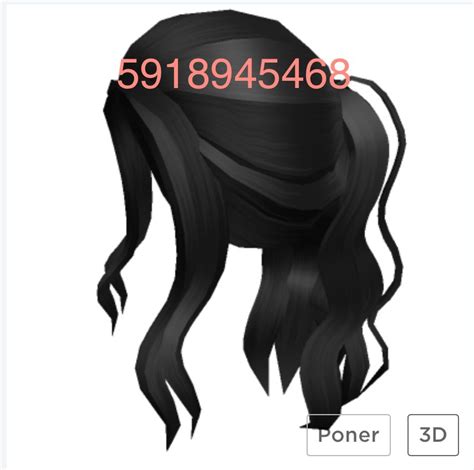 Black Low Curly Ponytail Black Hair Roblox Wavy Ponytail Roblox Codes