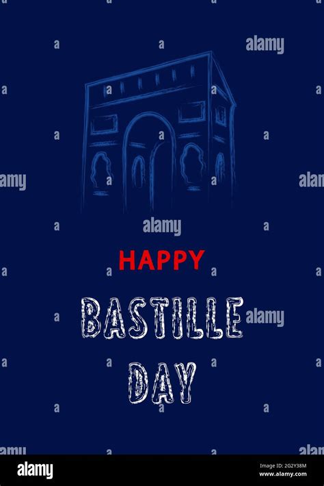French National Day 14th Of July Happy Bastille Day Template For