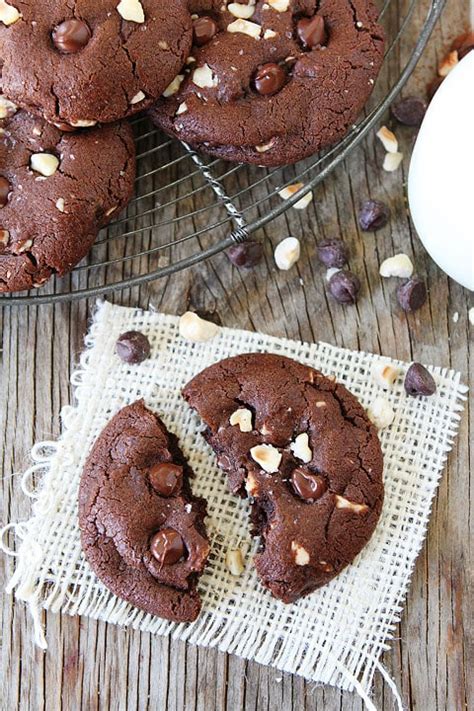 Double Chocolate Hazelnut Cookies With Sea Salt Recipe