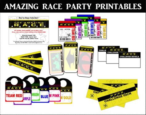Review The Amazing Race Party Printables Organic Mama