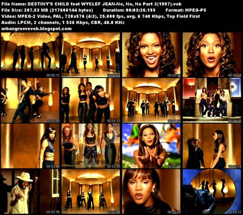 Urban Groove Vob Collection Destinys Child Feat Wyclef Jean No No