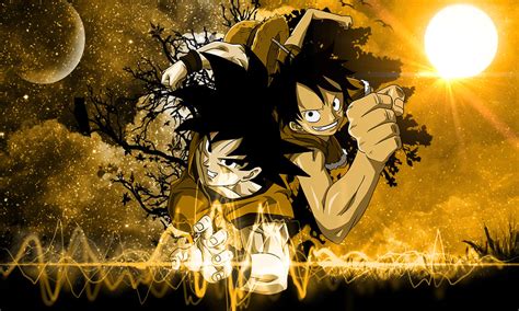Goku And Luffy Wallpaper By Brarex On Deviantart