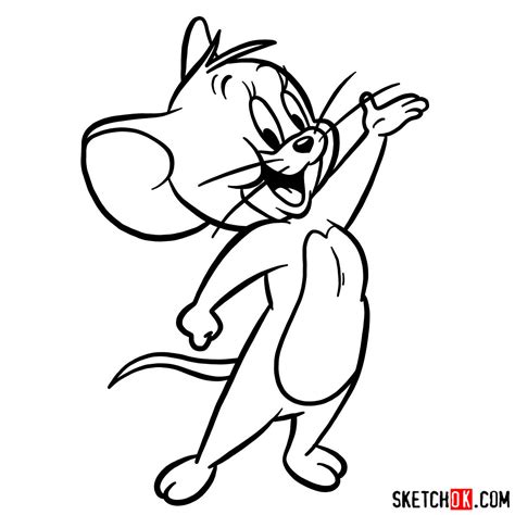 Tom And Jerry Cartoon Drawing Images Jerry Tom Drawing Step Draw
