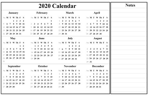printable yearly calendar template holidays