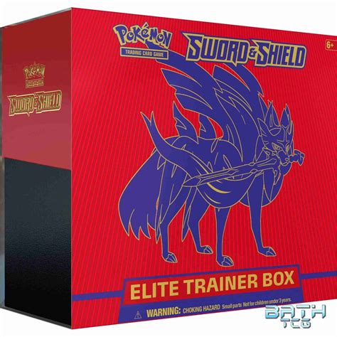 Pokemon Sword And Shield Elite Trainer Box Zacian Bath Tcg