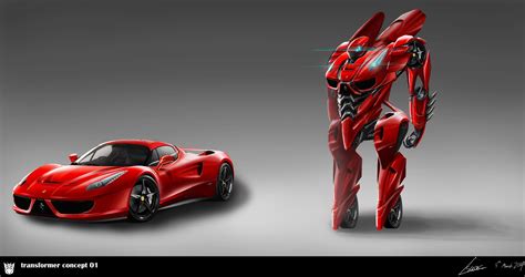 Discover more posts about red ferrari. transformer concept 01 by nobody00000000 on DeviantArt