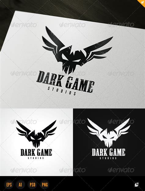 Dark Game Logo By Layersky Graphicriver