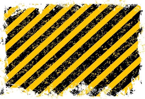 Premium Vector Grunge Yellow Black Stripes Industrial Background