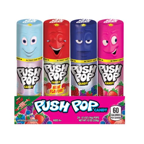 Topps Push Pop Assorted 24 Pacific Candy Wholesale