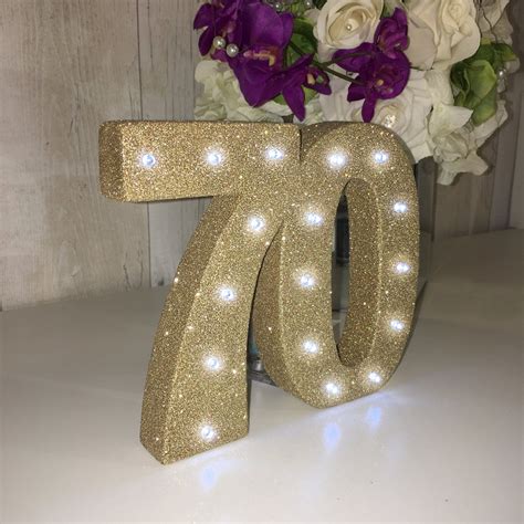Birthday Decoration Party Decorations 70th Anniversary Party Light Up