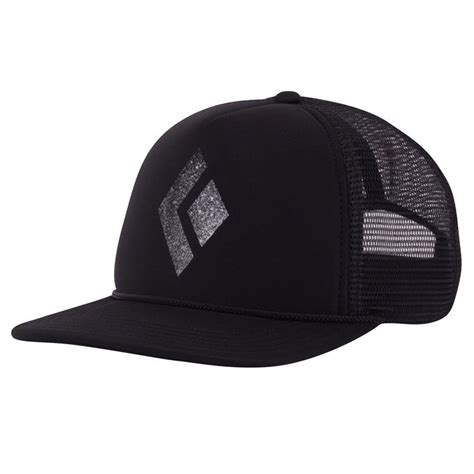 Black Diamond Flat Bill Trucker Hat Blackwhite Campcraft®
