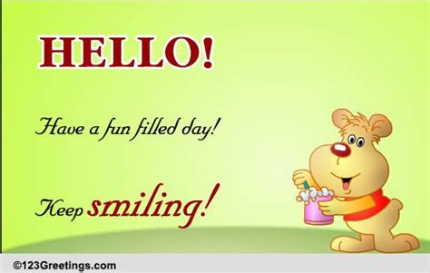 Cute Hello Free Hello Ecards Greeting Cards 123 Greetings
