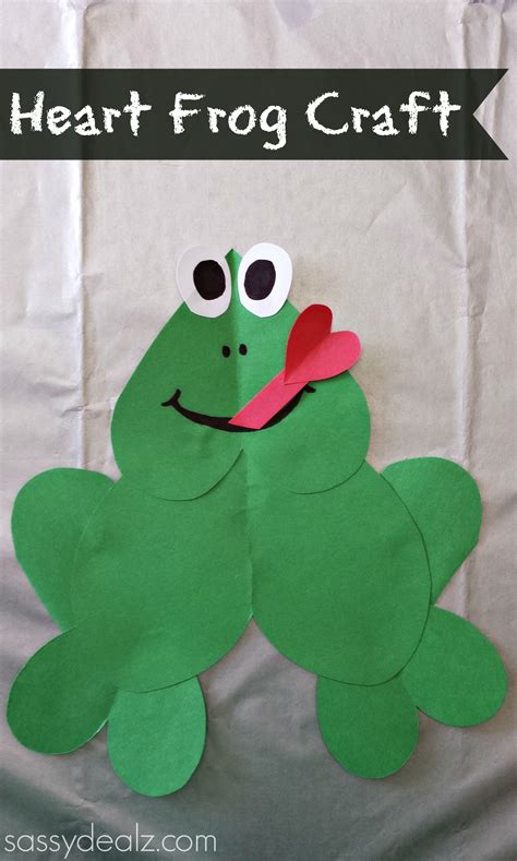 Paper Heart Frog Craft For Kids Crafty Morning