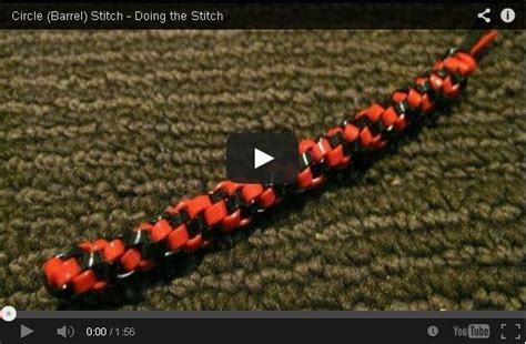 In my very first video i will show you how to start a three string lanyard. Laneyards: The Circle (Barrel) Stitch | Asas para bolsos, Pulseras tejidas, Pulseras