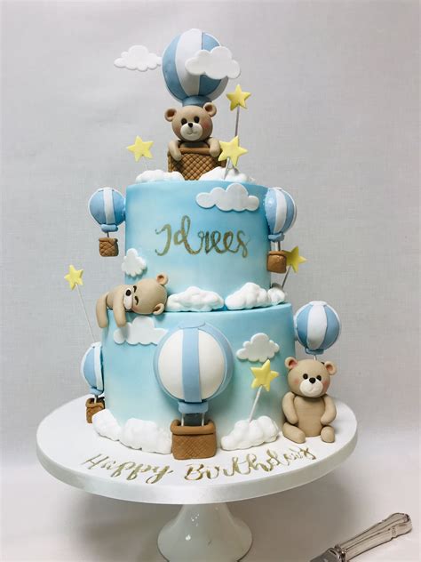 First Birthday Boy Cake Bakerdays Personalised 1st Birthday Cakes