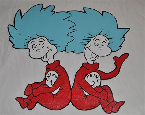 Thing One And Thing Two Clip Art Dr Seuss Thing 1 Thing 2 Wallpaper