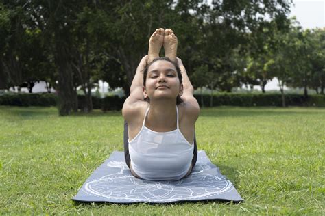 Dhanurasana Bow Yoga Pose Front Angle Pixahive