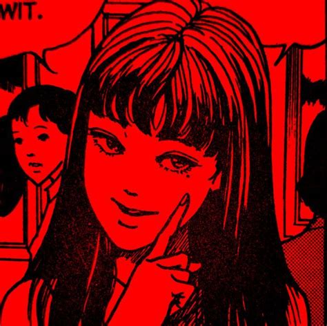 Black N Red Red Icons Dark Red Tomie Junji Ito Aesthetic Red Red