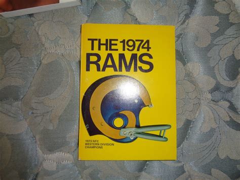 1974 Los Angeles Rams Media Guide Press Book Program Yearbook Nfl