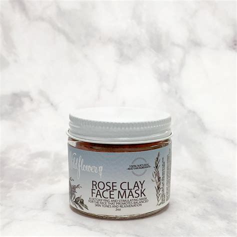 Rose Clay Revitalizing Face Mask With Rose And Chamomile Wildflower