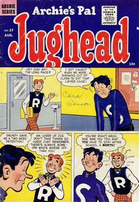 Archie Comics Jughead 37 Aug 1956 Archie Comics Strips Archie