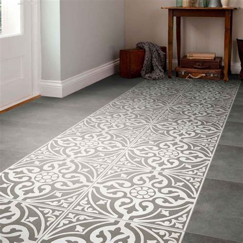 Devonstone Grey 33x33cm Ceramic Tile Inspired By Period Floral Prints