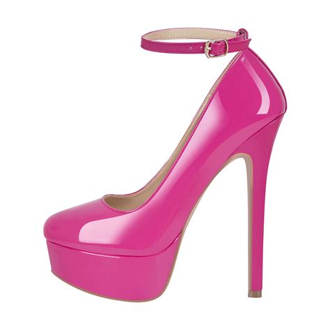 Womens Ankle Strap Round Toe High Heels Stilettos Platform Shoes Pumps Plus Sz Ebay