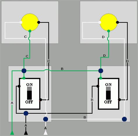 Two Switches One Light Diagram Two Light Switch Wiring Diagram Uk