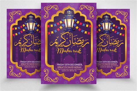 Ramadan Mubarak Flyer Template 555676 Flyers Design Bundles