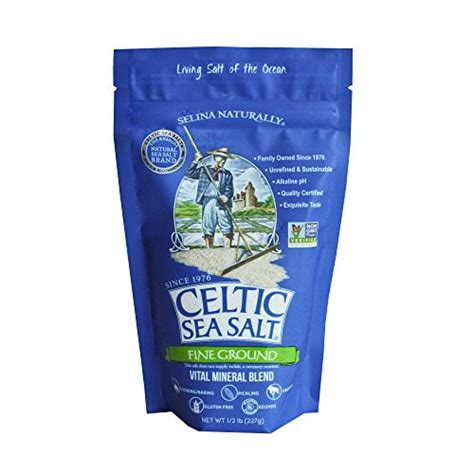 Celtic Sea Salt Fine Ground Resealable Bag 8 Oz 8 Ounce Pack Of 1