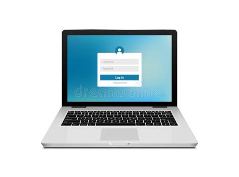 Laptop Login Password On Lock Screen Computer Security Protection