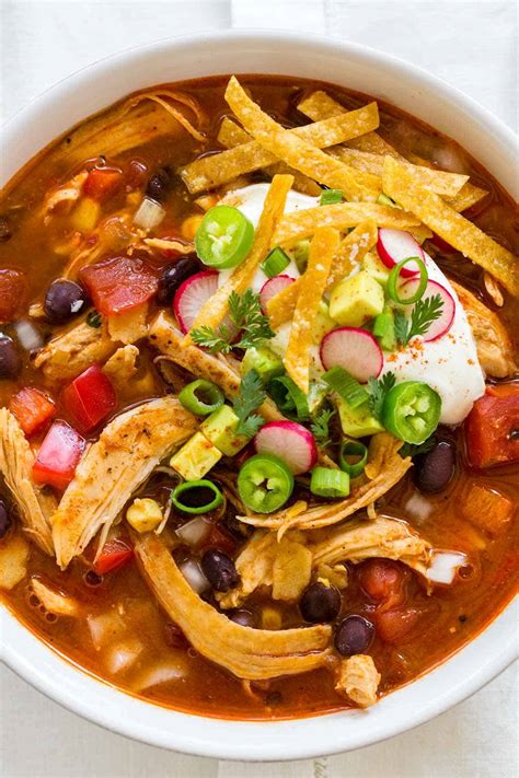 Drop your dinner plans and make it tonight! Chicken Tortilla Soup Recipe - Jessica Gavin
