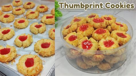 Strawberry Thumbprint Cookies Lembut Ngeprul And Lumer Di Mulut Cookies Lebaran 2023 Youtube