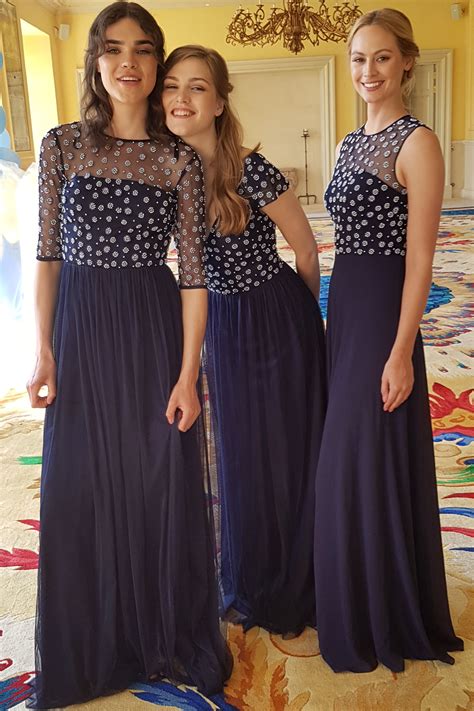 Dascenzodesign Navy Blue Childrens Bridesmaid Dresses Uk