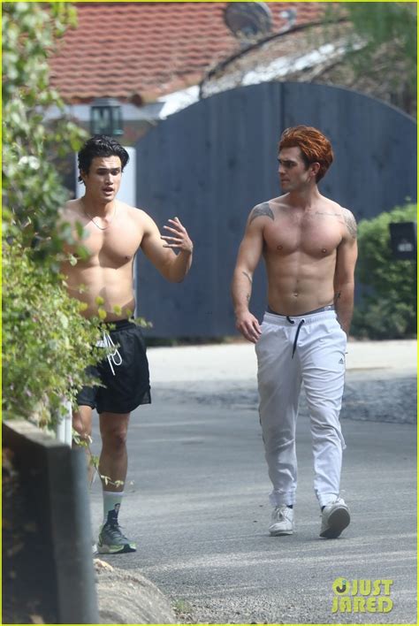 riverdale s kj apa and charles melton show off buff bods on shirtless