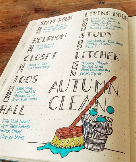 16 Best Bullet Journal Cleaning Schedule Trackers For Youthe Creatives
