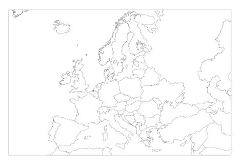 Mapa De Europa Mudo Político