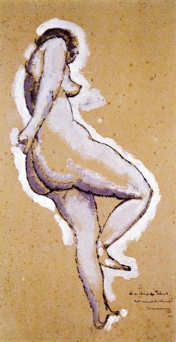 Paintings Reproductions Standing Nude 1910 By Marcel Duchamp Inspired