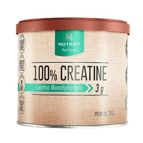100 Creatine Creatina Monohidratada Nutrify 300g Natural Netshoes