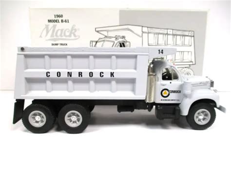 First Gear Conrock 1960 Mack B 61 Heavy Duty Tandem Axle Dump Truck