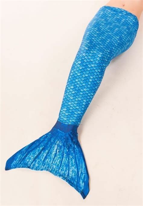 Swimmable Mermaid Tail Scales Fin Fun Tails Crystals Arctic Blue
