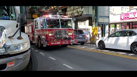 Up Close With The Rumbler FDNY Engine Responding On White Plains Road In Wakefield The Bronx